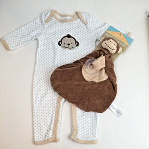 Angel Dear Rene Rofe Baby Lovie Teether Sleeper Monkey Security 3 -6 mos Unisex